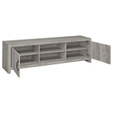 Burke 71-Inch TV Stand, Grey Driftwood Engineered Wood
