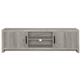 Burke 71-Inch TV Stand, Grey Driftwood Engineered Wood