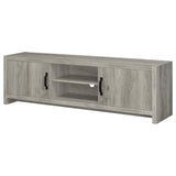 Burke 71-Inch TV Stand, Grey Driftwood Engineered Wood