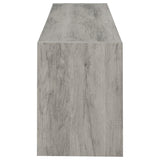 Burke 71-Inch TV Stand, Grey Driftwood Engineered Wood