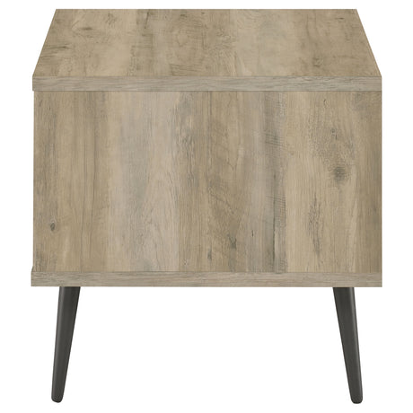 Welsh Square Engineered Wood Side End Table, Distressed Pine