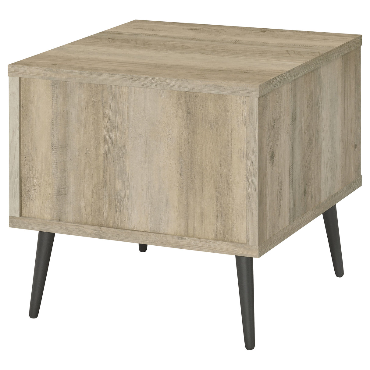 Welsh Square Engineered Wood Side End Table, Distressed Pine
