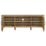 Rowe 65-inch 2-Door Wood TV Stand, Light Oak