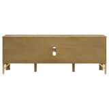 Rowe 65-inch 2-Door Wood TV Stand, Light Oak