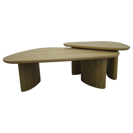 Honey Oak Nesting Coffee Tables, 2-Piece Set