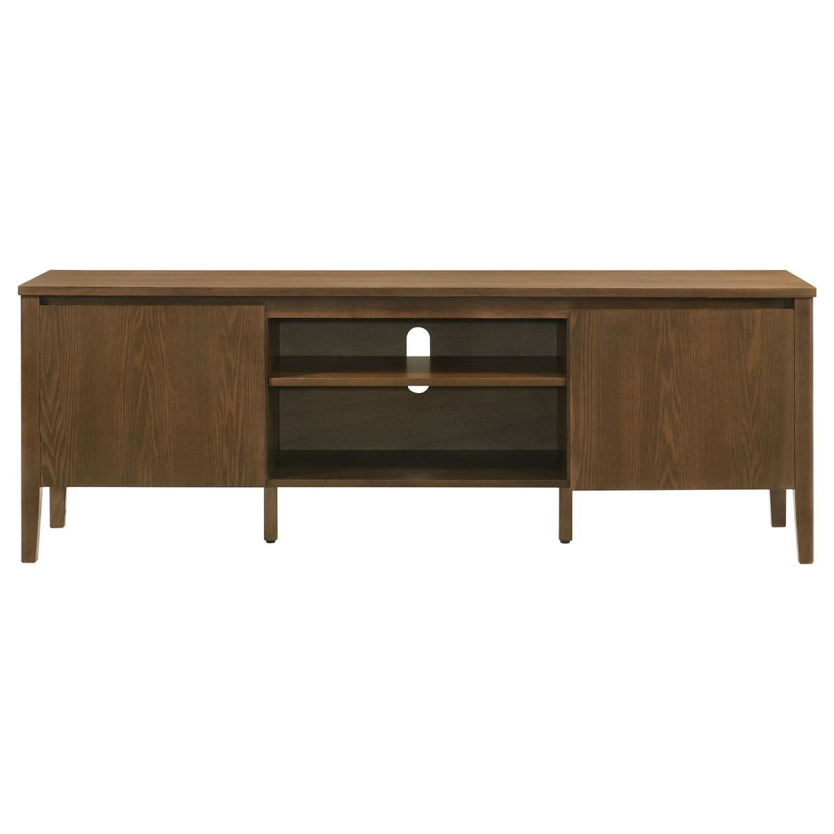 Thori 63-inch 2-Door TV Stand Media Console Dark Brown