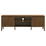 Thori 63-inch 2-Door TV Stand Media Console Dark Brown