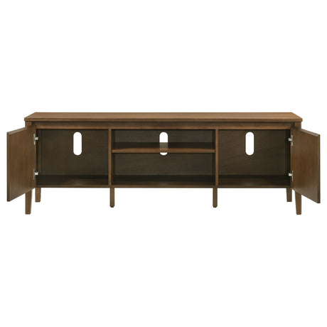 Thori 63-inch 2-Door TV Stand Media Console Dark Brown