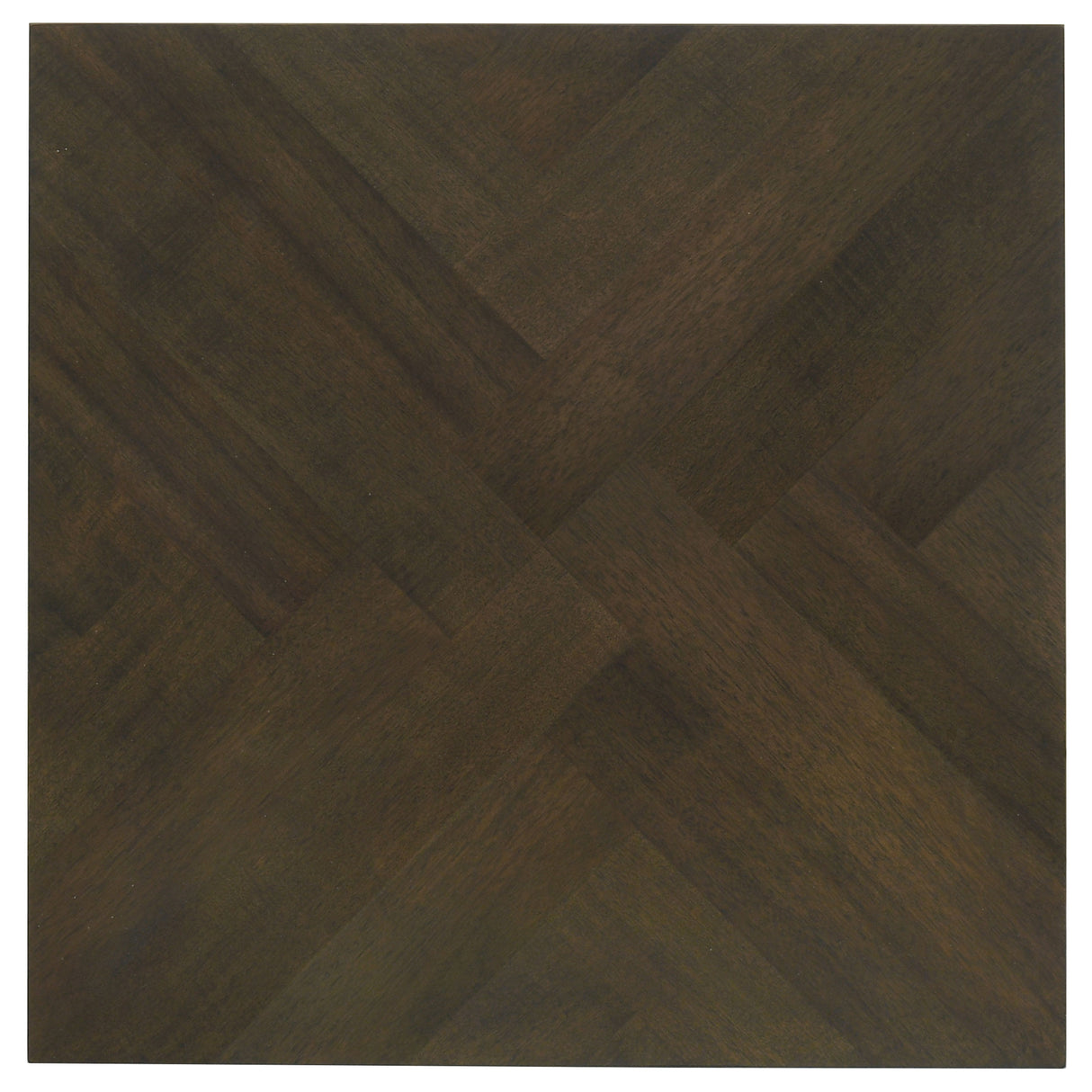 Dark Brown Acacia Veneer Coffee Table 3-Piece Set