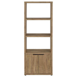 Tabby 3-Shelf Media Tower, Mango Wood Finish