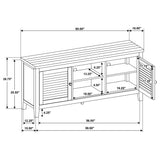 Concord 2-Door 60-Inch TV Stand Console, Distressed Java