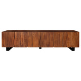 Trask 86-Inch Wood TV Stand Media Console Mango Brown