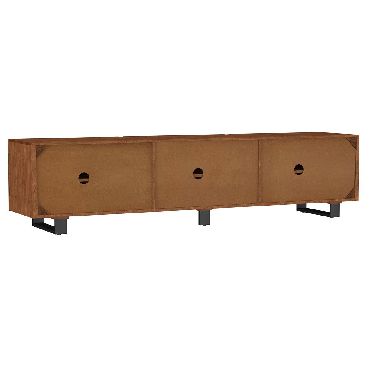 Trask 86-Inch Wood TV Stand Media Console Mango Brown