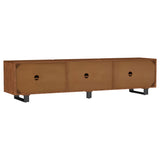 Trask 86-Inch Wood TV Stand Media Console Mango Brown