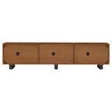 Trask 86-Inch Wood TV Stand Media Console Mango Brown