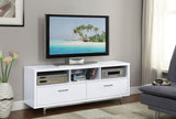 Casey 2-Drawer White TV Stand, 60 inches