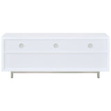 Casey 2-Drawer White TV Stand, 60 inches