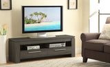 Elkton 2-Drawer Engineered Wood TV Stand, Weathered Grey