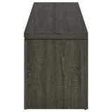 Elkton 2-Drawer Engineered Wood TV Stand, Weathered Grey