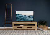 Elkton 2-Drawer TV Stand, 59 Inch, Mango