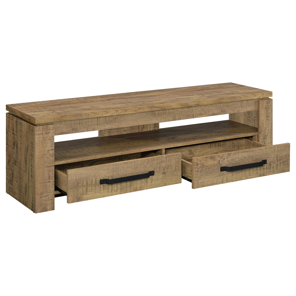 Elkton 2-Drawer TV Stand, 59 Inch, Mango