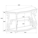 Laney Scrollwork Console Table in Dark Merlot