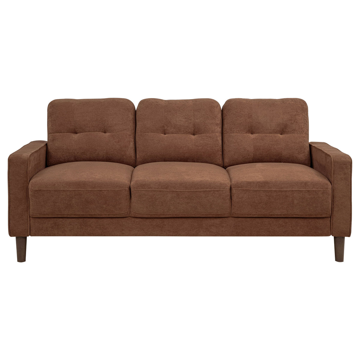Heather - Track Arm Tufted Sofa - Rust