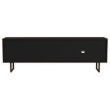 Marsden 2-Door Mango Wood 70-Inch TV Stand Charcoal Black
