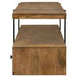 Otto 5-Drawer Mango Wood TV Stand - 70 Inch Brown