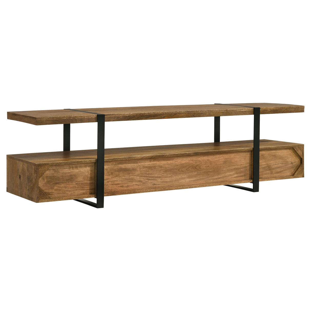 Otto 5-Drawer Mango Wood TV Stand - 70 Inch Brown