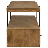 Otto 5-Drawer Mango Wood TV Stand - 70 Inch Brown