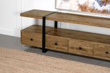 Otto 5-Drawer Mango Wood TV Stand - 70 Inch Brown