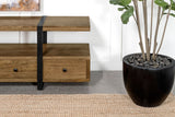 Otto 5-Drawer Mango Wood TV Stand - 70 Inch Brown