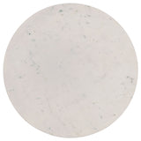 Aldis 2-Piece Coffee and End Table Set, White Marble