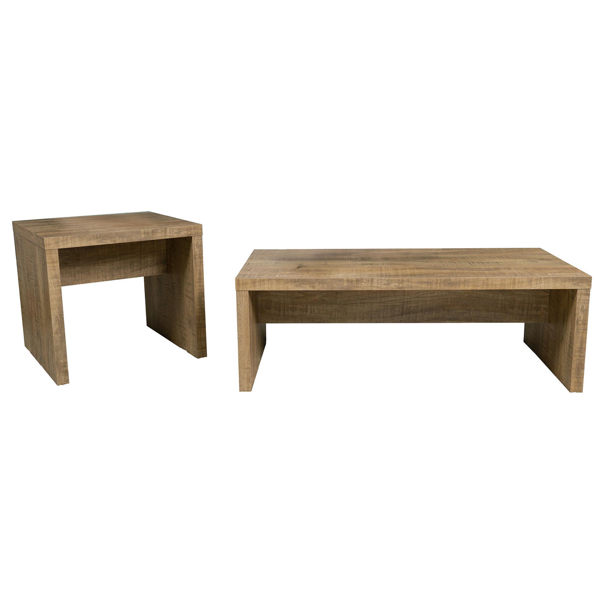 Lynette 2-Piece Mango Wood Coffee and End Table Set