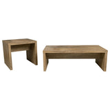 Lynette 2-Piece Mango Wood Coffee and End Table Set