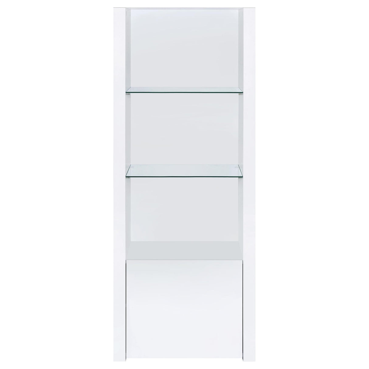 Jude 3-Shelf Media Tower - White High Gloss