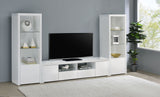 Jude 3-Shelf Media Tower - White High Gloss