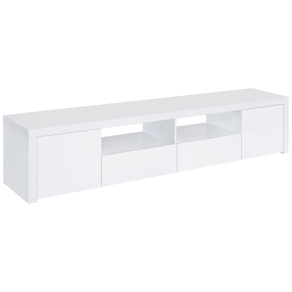 Jude 79-inch TV Stand in White High Gloss