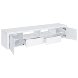 Jude 79-inch TV Stand in White High Gloss