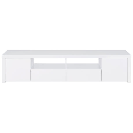 Jude 79-inch TV Stand in White High Gloss