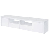 Jude 79-inch TV Stand in White High Gloss