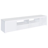 Jude 79-inch TV Stand in White High Gloss