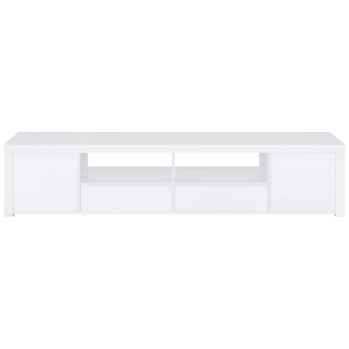 Jude 79-inch TV Stand in White High Gloss