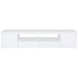 Jude 79-inch TV Stand in White High Gloss