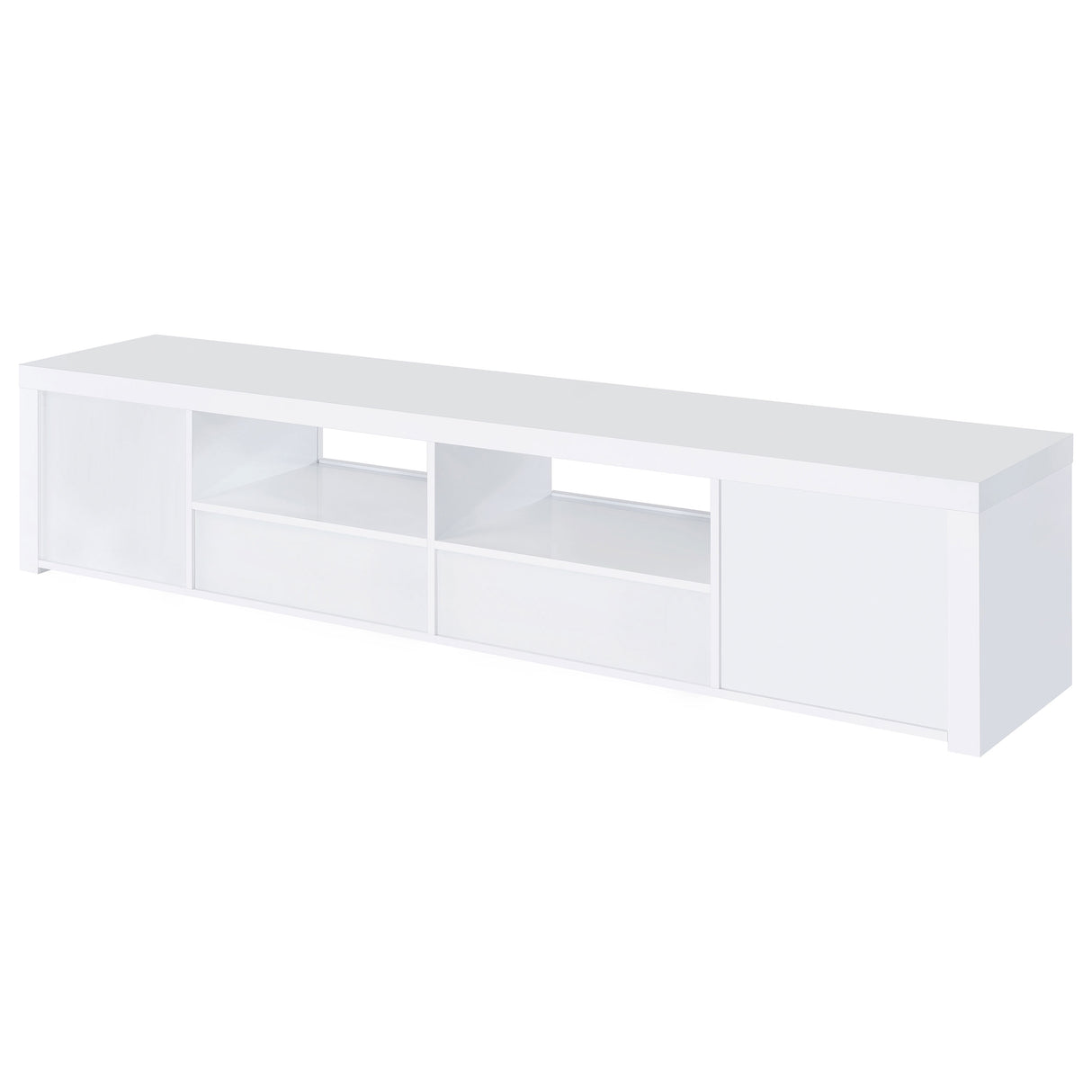Jude 79-inch TV Stand in White High Gloss