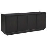 Leandro 72-Inch 4-Door TV Stand - Burnished Black
