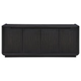 Leandro 72-Inch 4-Door TV Stand - Burnished Black