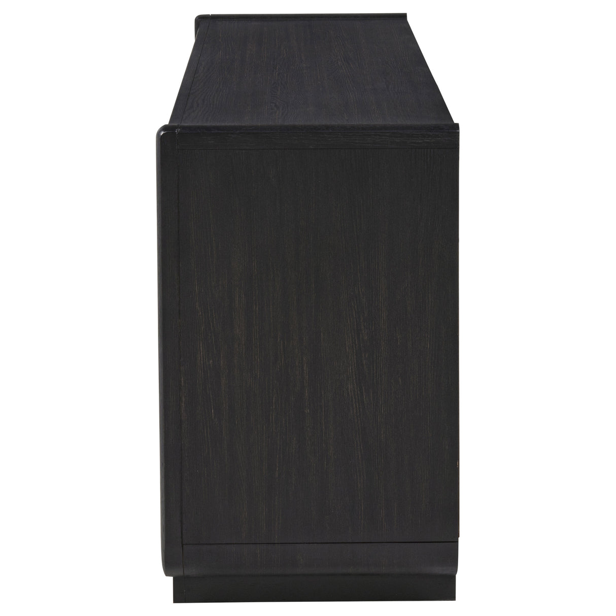 Leandro 72-Inch 4-Door TV Stand - Burnished Black