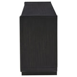 Leandro 72-Inch 4-Door TV Stand - Burnished Black